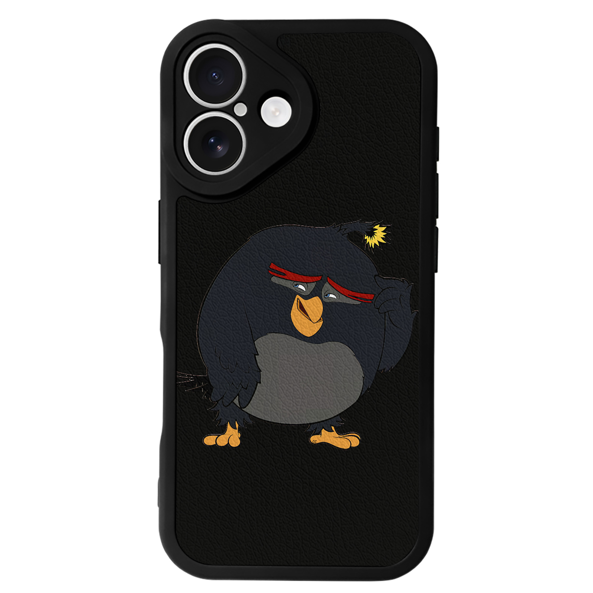 （画像用） Angry Birds アングリーバード 【iPhone 16シリーズ対応】シリコンスマホケース（レザー調） 材質：シリコン